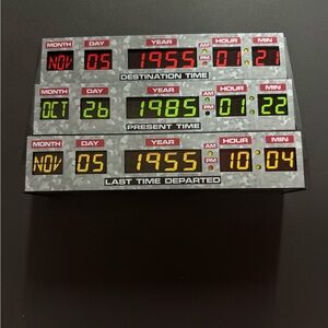 Back to the future DeLorean time circuits lamp/wall light